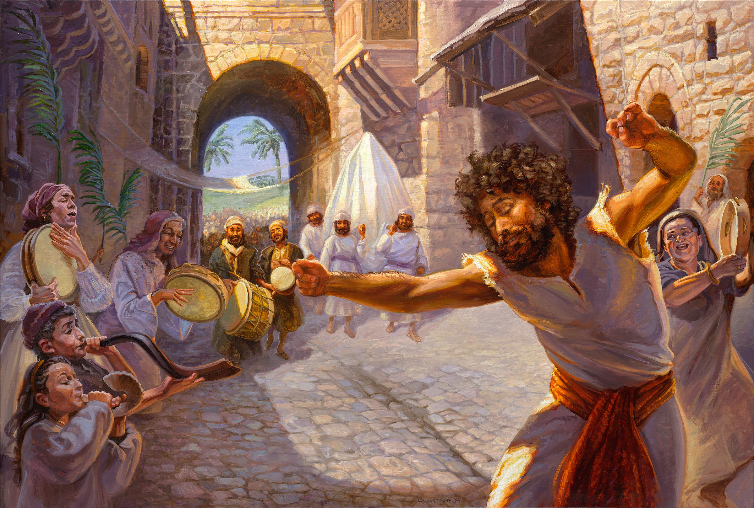 Dawid sprowadza Skrzynię Przywierza do Jeruzalemu
