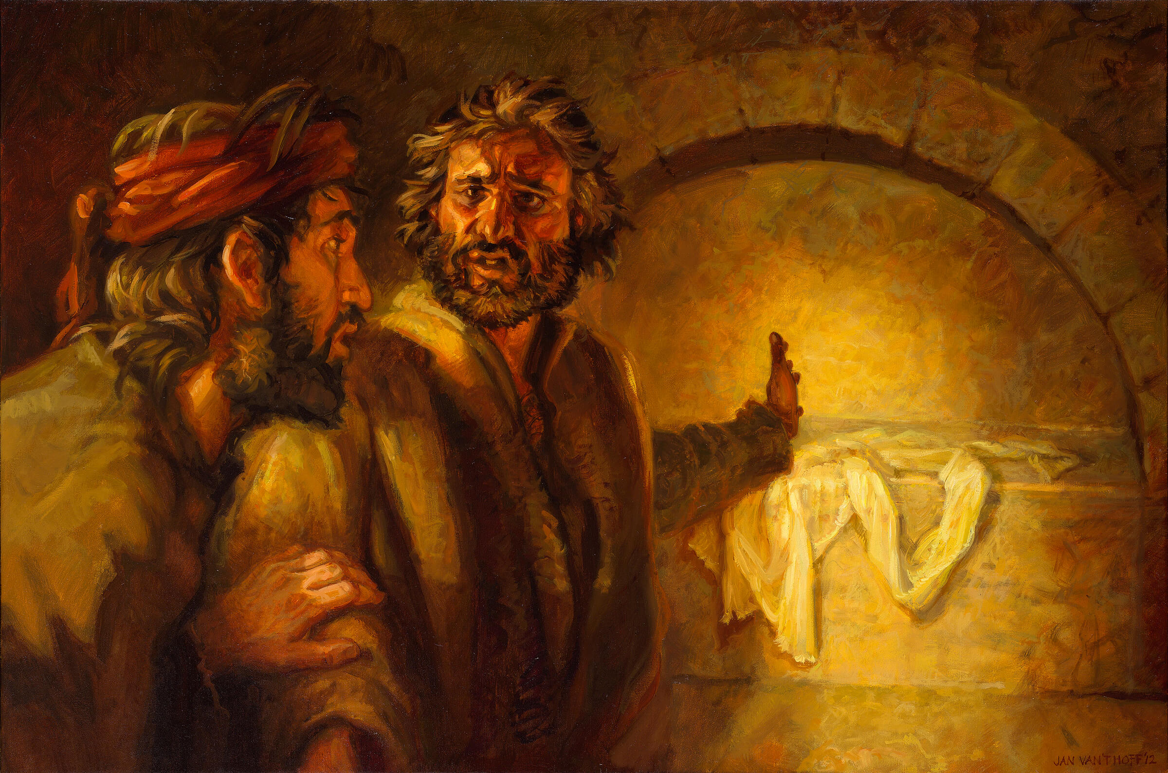Piotr i Jan w pustym grobie